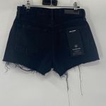 GRLFRND NEW The Helena Black Distressed Cutoff Straight Leg Denim Shorts Size 24 Photo 7