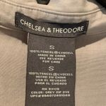 Chelsea & Theodore Long Sleeve Grey Dip Dye Button Front Womens S Blouse Tunic Gray Photo 12