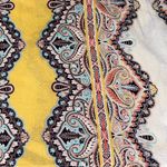 Verse Tank‎ Top Multicolor Paisley Sleeveless Casual Blouse Yellow Photo 1