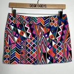 Morina Geometric Patterned Multicolor Mini Skirt Photo 0
