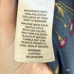 Wild Pearl  Tie Mock Neck Floral Pattern‎ Tunic Size XL Photo 6