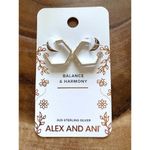 ALEX AND ANI NWT Honeycomb Huggie Hoop Earrings Photo 4