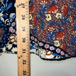 Entro  size medium long bell sleeve lined v neck short dress tunic patchwork boho Photo 2