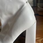 public desire White Knee High Block Heel Boots Photo 8
