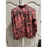 Nike 1/2 Zip Pullover Women's Large Pink Salmon Dri Fit Running Athleisure Photo 5