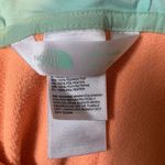 The North Face Neon Orange With Teal Logo Graphic Size XL Hooded Sweatshirt. Photo 5