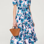 Diane Von Furstenberg Diane Von Furstenburg Queena Dress in Pink Floral Poplin Photo 0