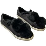 J/SLIDES NYC J Slides Pom Pom black fashion lace up sneakers size 6.5 Photo 9