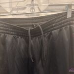 Adidas  Gray Athletic‎ Pants With Purple Three Stripes & Pockets Women’s Large Photo 3