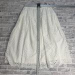 1. State EUC  White Eyelet A-Line Skirt Size Small with Tags Photo 14