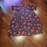 INC International Concepts Black and Red Floral Robe Photo 5