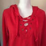 Sanctuary nwt // bailey washed lace up sweatshirt Photo 99