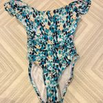 La Blanca  Women’s Off Shoulder Patterned Swimsuit - Size 4 Photo 0