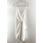 Alice + Olivia  Katie Sleeveless Crossback Strap Wrap Mini Dress White 10 Photo 4