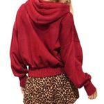 American Eagle Soft Terry Pullover Hoodie Sweatshirt Regular Fit Burgundy Sz XS Photo 0