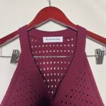 The Frankie Shop  Leonie Knitted Halter Top in Burgundy Sz M/L Photo 1
