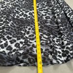 S.Deer Skirt L Womens Gray Black White Leopard Print Elastic Waist Mesh High Size L Photo 2