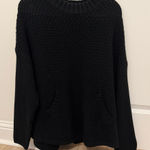 Doe & Rae  Black Knit Crew Neck Sweater Photo 0