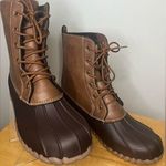 WEAR EVER New Women’s duck boots, Size 9,  Color Brown All weather proof Photo 0