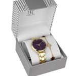 INC Gold-Tone Bracelet Watch 38mm & Bracelet Set, New in Box Photo 1