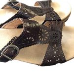 Dansko Womens Slip On Sandal Brown Tan EU 40 Sapphire 9.5 Lasercut Minimalistic Photo 1