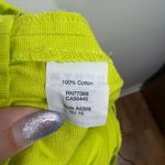 J.Crew Shorts Women 4 Neon Green/Yellow 100% Cotton Pull On Stretch Waist Preppy Green Photo 6