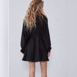 ZARA  Whimsigoth dark fairy dolman sleeve voluminous cinched waist chic dress M Photo 3