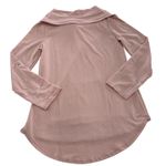 Soft Surroundings ‎ Sweater Womens Small Pink Kassidy Cowl Neck Tunic Top Photo 2
