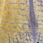 Tangerine Double Scoop Neck Beaded 100% Silk Top S Photo 14