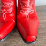 Women's Red No Brand Faux Leather Western Style Cowgirl Boot Size 42 AKA 11.5 Photo 2
