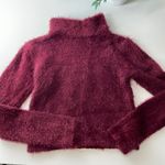 Current Mood  crop fuzzy turtleneck sweater.  Super soft.  Size Medium. Photo 1
