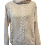 Hippie Rose  | White Cowl Neck Sweater Photo 0