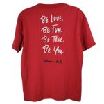 American Eagle Disney x AE  Mickey‎ Mouse Fireworks Graphic Red T-Shirt Photo 1