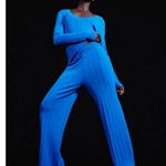 ZARA 💕 SPECIAL EDITION💕 Ribbed Knit Pants ~ Cobalt Blue Small S NWOT Photo 3