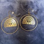 Mystic Eye Hoops Made of brass with gold plated earwires (lead & Nickle free Photo 2