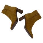Mango Round Toe Heel Suede Ankle Boots Medium Brown Size 39/ 8.5 Photo 7