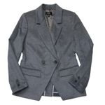J.Crew NWT Devon Blazer in Heather Gray Drapey Flannel Double-Breasted Jacket 2 Photo 1