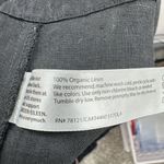 Eileen Fisher 100% Organic Linen Pull On Wide Leg Black Plants Contemperary Photo 2