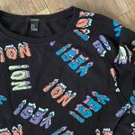 Forever 21 Graphic Yes No Crop Top Sweater Size Medium Photo 6