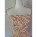 NWT Petersyn Revolve Nora Stretchy Smocked Strapless Bodycon Mini Dress Sz Large Orange Photo 5