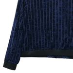 LuLaRoe Velvet Cardigan Bomber Jacket Blue 3XL Photo 3