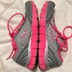 FILA  Athletic Sneakers Women’s Sz 7.5 Gray Pink Lace Up Cool Max Memory Foam Photo 9
