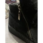 Saimilor Black Suede Platform Ankle Boots With Side Zipper & Ribbed Soles 11 Photo 2