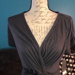 NWT Maternity Oh Baby by Motherhood Surplice Faux Photo 1