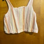 a.n.a  White Cream Sleeveless Boxy Crop Tank Top Photo 1