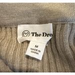 The Drop Womens Medium Wide Leg Sweater Pants Beige Ribbed Knit Stretch NEW Tan Photo 5