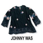 Johnny Was  Flowy Lace Embroidered Top Photo 2