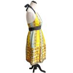 Moulinette Soeurs Anthropologie 100% Silk Y2K Halter Dress Size 4 Multicolor Photo 2