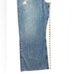 frame denim frame le high 'n' tight wide-leg crop jeans downpour rips Photo 10