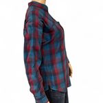 Patagonia NWOT! Organic Cotton Women’s Double Weave Woven Shirt Size 4 Blue Red Photo 3